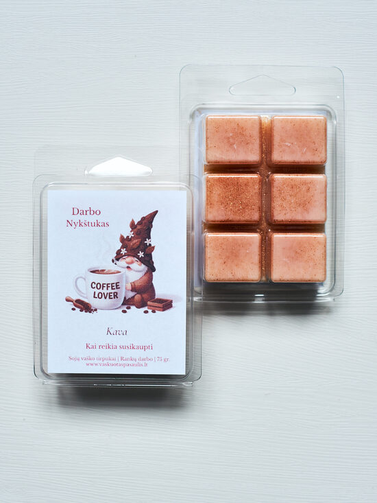 Vaško tirpukas „Darbo nykštukas“ – kavos aromato